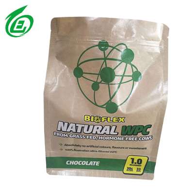 Customized small pe kraft brown paper bags for Rice, Flour, Wheat, Seed and Fertilizer